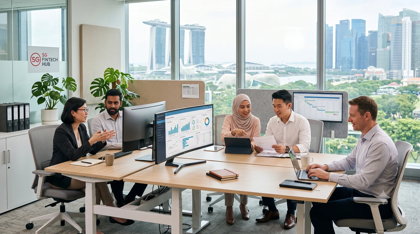 Organised Singapore HR team at work